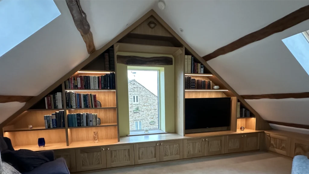 Bespoke-Oak-Library